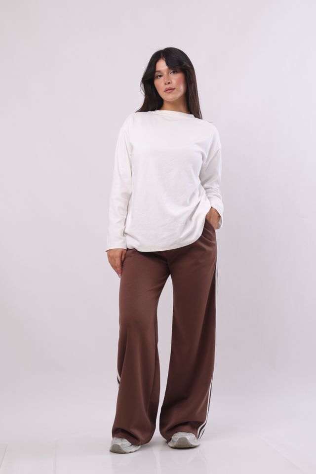 Cotton wide-leg pants