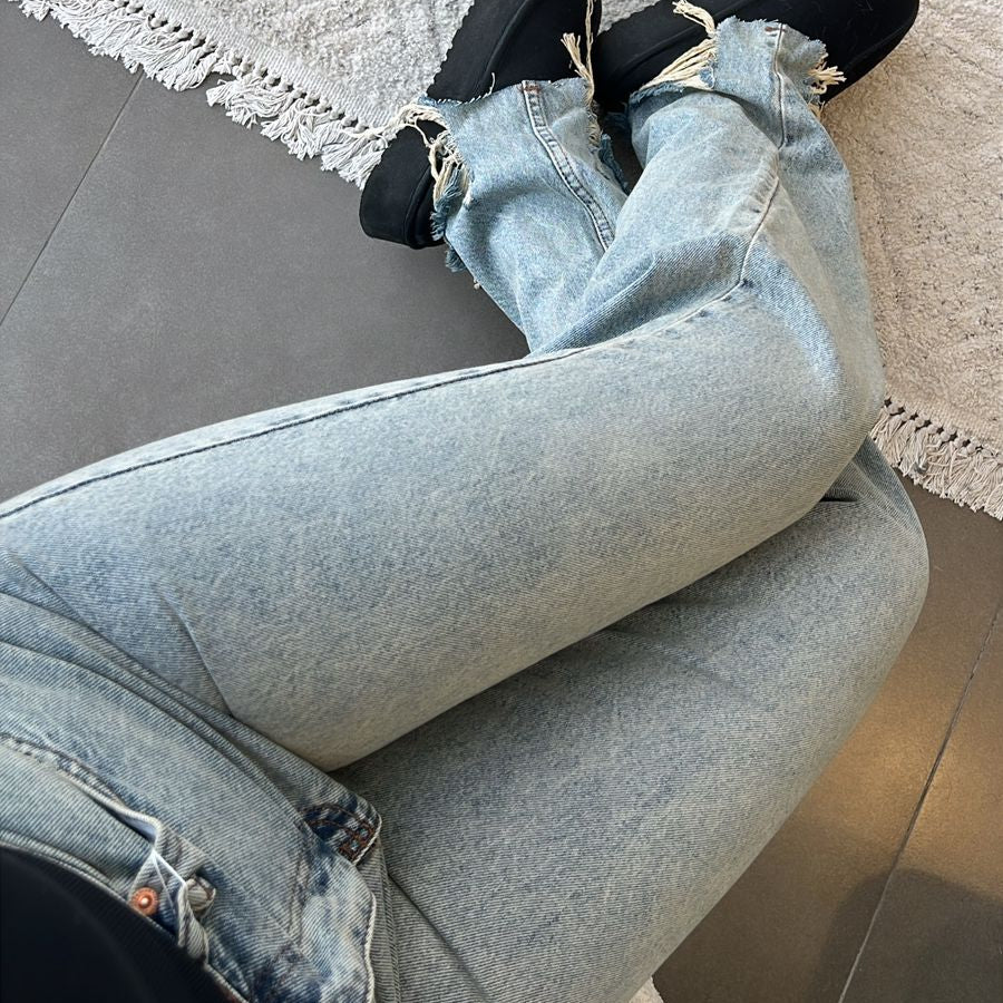 light blue jeans