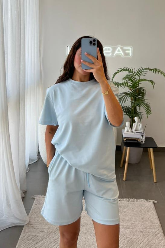 cotton short set