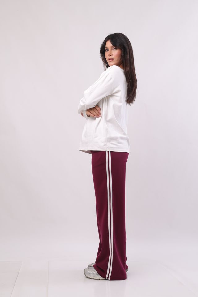 Cotton wide-leg pants