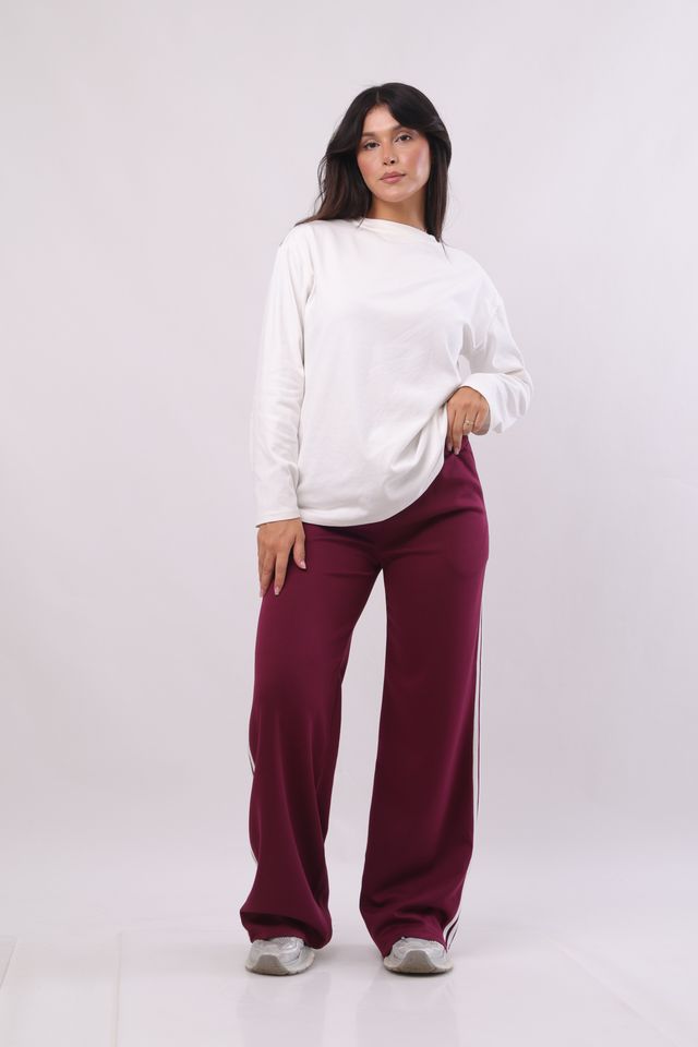 Cotton wide-leg pants