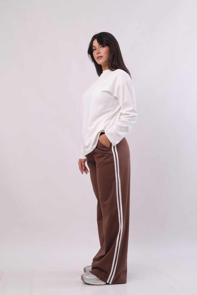 Cotton wide-leg pants