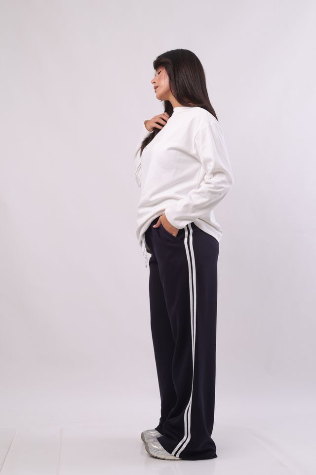 Cotton wide-leg pants